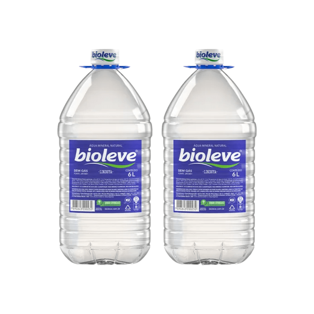 Água Mineral Sem Gás com 2 Unidades de 6L Bioleve